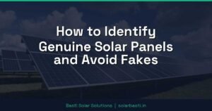 How to Identify Genuine Solar Panels and Avoid Fakes